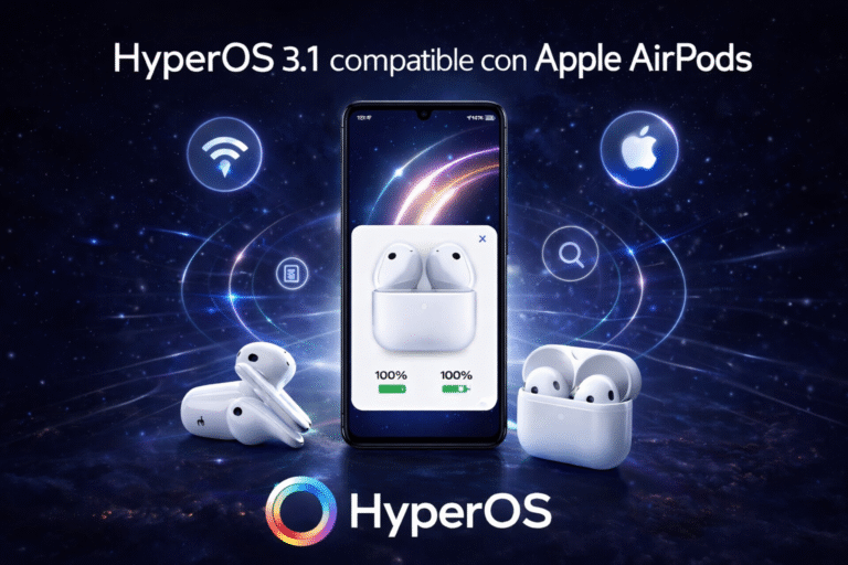 HyperOS 3.1 ya es compatible con los Apple AirPods