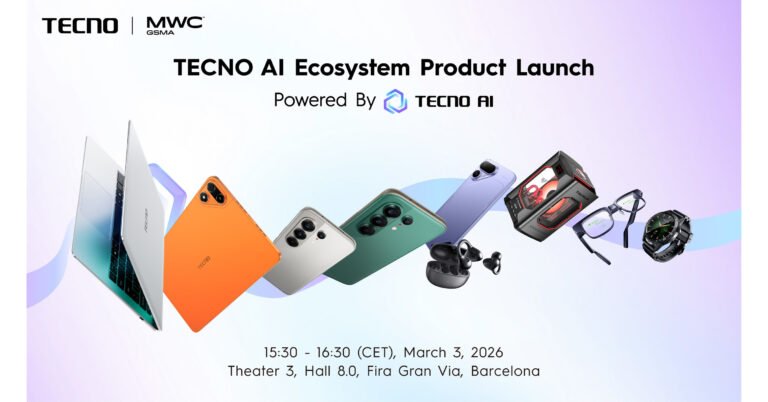 TECNO apuesta por la IA en el MWC 2026 con su ecosistema conectado